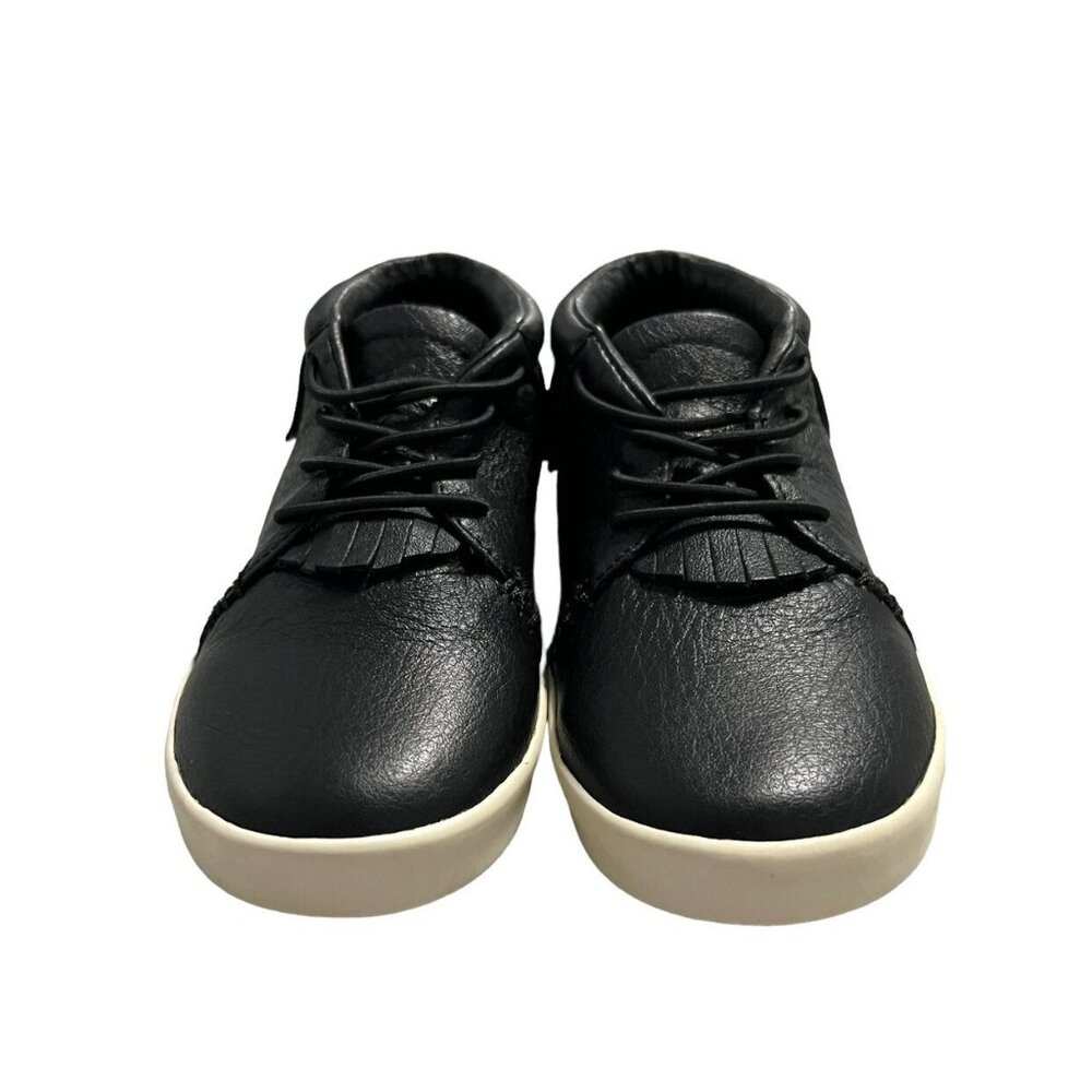 Freshly Picked Sz 11 Black Leather High Top Slip-On Sneakers - Picture 4 of 10